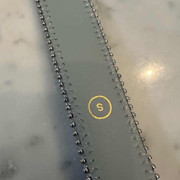 J. Crew Silver Leather Belt - Picture 5 of 6